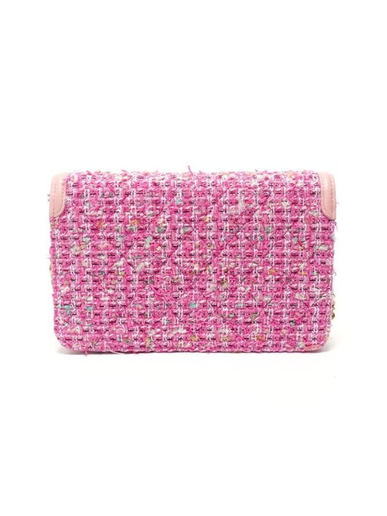 Chanel Shoulder Bag Filigree Tweed Chain Wallet - Picture 2 of 10